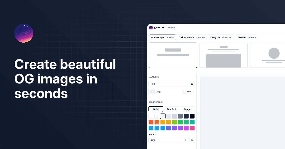 Gleam.so - OG Image Generator