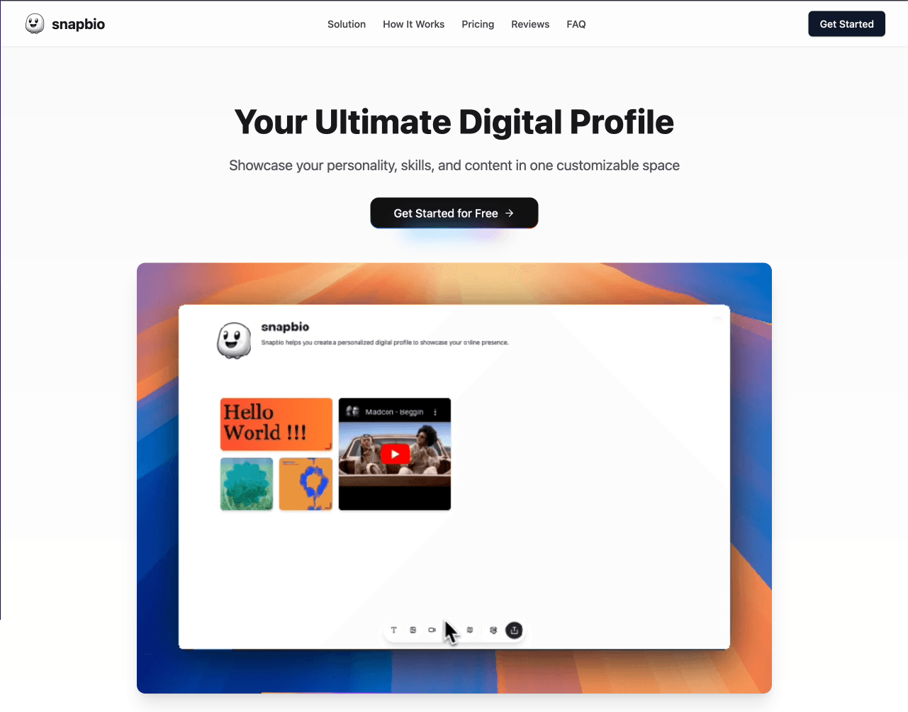 Snapbio - Profile Page Builder